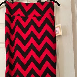 Lularoe Chevron Print Cassie pencil skirt